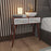 2 Drawer End Table for Bedroom, Small Side Table with 2 Drawers, Night Stand, End Table with Wooden Legs for Bedroom, Living Room