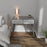2 Drawer End Table for Bedroom, Small Side Table with 2 Drawers, Night Stand, End Table with Wooden Legs for Bedroom, Living Room