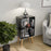 Bedside Table,Mid-Century Modern Bedside Table with Storage Open Shelf Wood Shelf,Small End Side Table with Decorative for Bedroom,Living Room