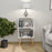 Bedside Table,Mid-Century Modern Bedside Table with Storage Open Shelf Wood Shelf,Small End Side Table with Decorative for Bedroom,Living Room