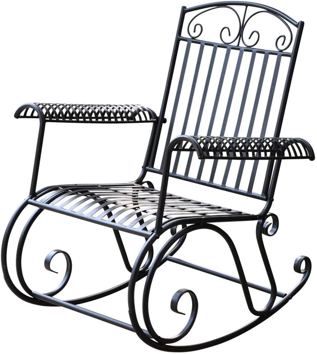 Modern Iron Rocking Chair Balcony Chair Garden Rocking Chair