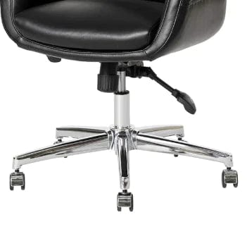 Modern Ergonomic Faux Leather Executive Chair  Black