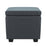 DOE BUCK SQUARE STOAGE OTTOMAN WITH STORAGE GREY