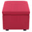 DOE BUCK SQUARE STOAGE OTTOMAN WITH STORAGE PINK
