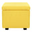 DOE BUCK SQUARE STOAGE OTTOMAN WITH STORAGE YELLOW