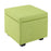 DOE BUCK SQUARE STOAGE OTTOMAN WITH STORAGE GREEN