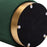 DOE BUCK ROUND  VELVET GOLD  OTTAMAN/POUFEE IN  GREEN