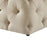 DOE BUCK SQUARE TUFTED VELVET OTTAMAN/POUFEE IN CREAM