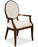 Wooden Arm Chair with Cushions(Natural Teak) / Sheesham Wooden Comfort Chair (Design 1)