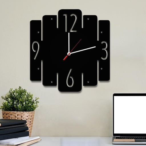 Trapezium Shape Wooden Wall Clock