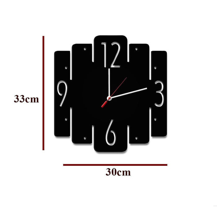 Trapezium Shape Wooden Wall Clock