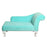 Chaise Lounge, Teal Velvet