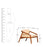 Handicrafts Solid Wood Arm Chair in Walnut Finish Cum Chair for Living Room