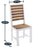 Sheesham or Mango Wood Dining Chair in Brown Or White Finish Set of 2 PCs