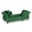 Christopher Knight Home Houck Chaise Lounge, Emerald + Dark Brown