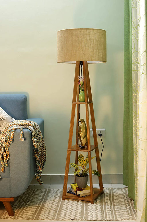 Decorative  Wooden Floor Lamp for Home Decoration Living Room Corner