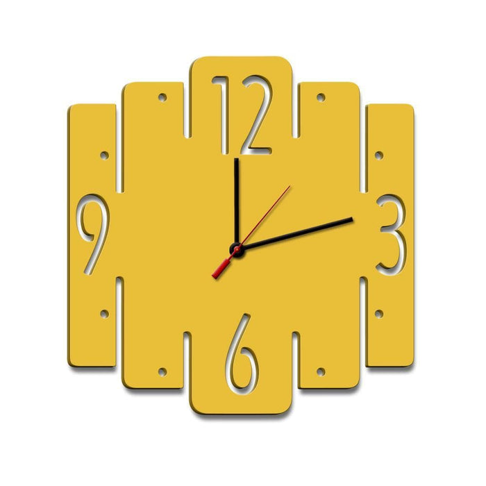 Trapezium Shape Wooden Wall Clock