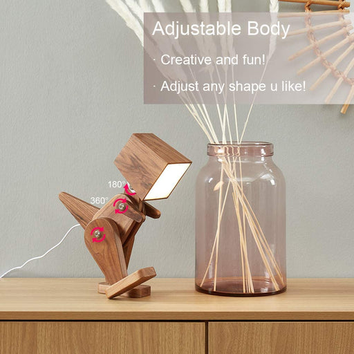 Wooden Dinosaur Shape Study Lamp