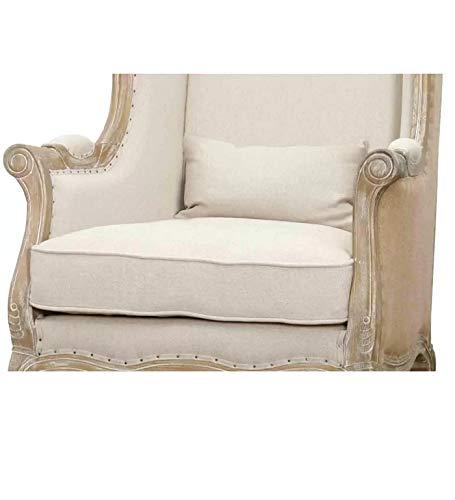 Handicraft Wing Back Arm Chair (White)
