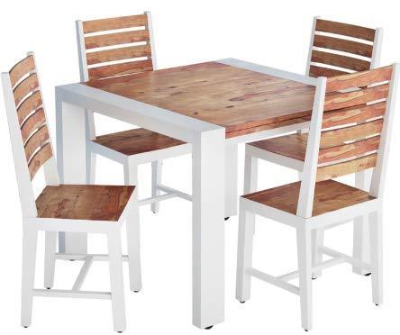 Handicrafts Sheesham Wooden 4 Seater Dining Set in Provincial Teak Finishing