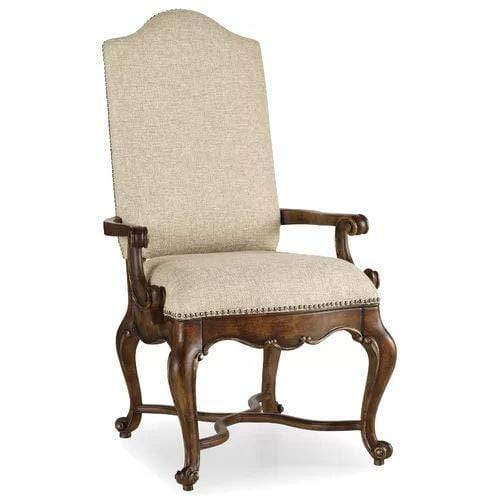 Handmade Pure Sheesham Wood Arm Cushioned Seating Chair Comfort Back Rest Chair