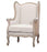 Handicraft Wing Back Arm Chair (White)