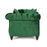 Christopher Knight Home Houck Chaise Lounge, Emerald + Dark Brown