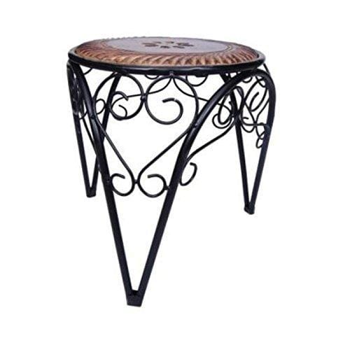 Beautiful Design Wooden & Wrought Iron Stool/Chair