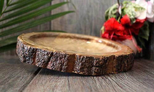 ANTIQUE WOODEN TRAY/ BOWL/ PLATTER