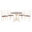 Teak Wood Dining Set (Dining Chairs: 4 Chairs)