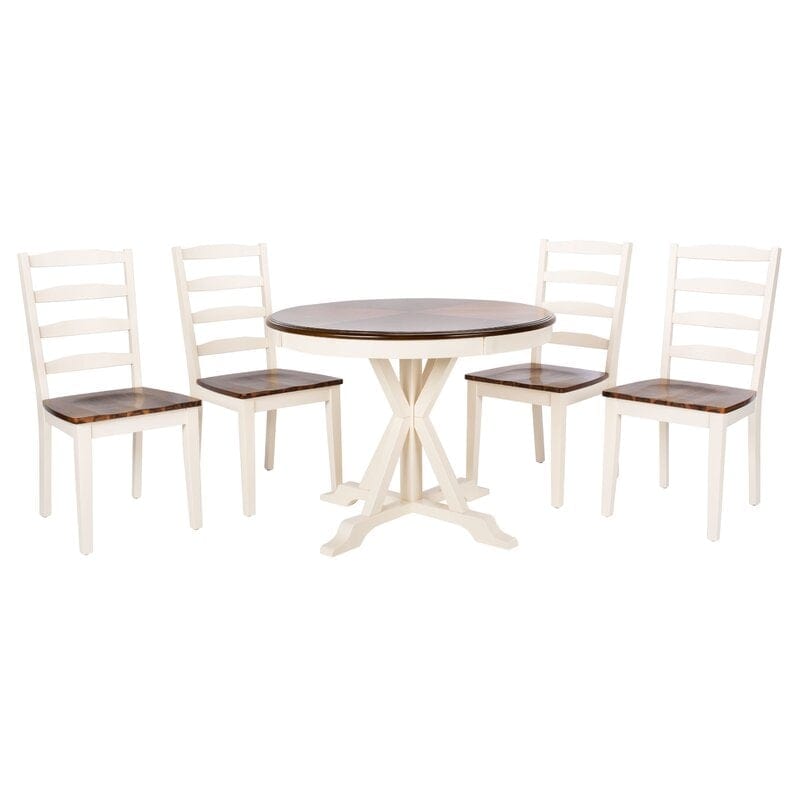 Teak Wood Dining Set (Dining Chairs: 4 Chairs)