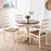 Teak Wood Dining Set (Dining Chairs: 4 Chairs)