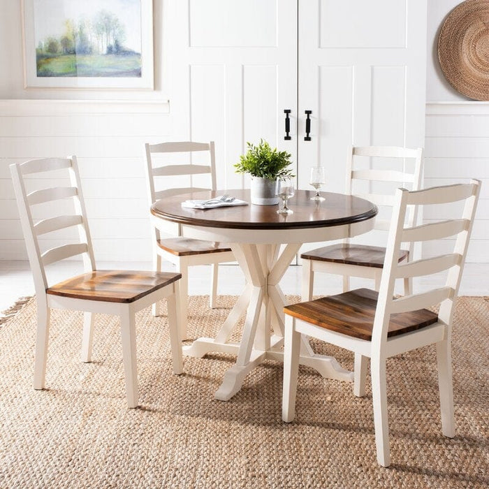 Teak Wood Dining Set (Dining Chairs: 4 Chairs)