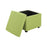 DOE BUCK SQUARE STOAGE OTTOMAN WITH STORAGE GREEN