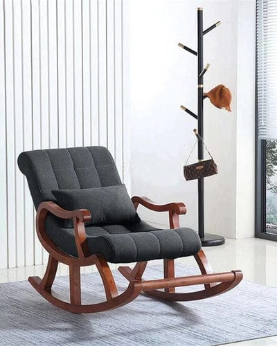 Warren Tufted Rocking Chair - Grey