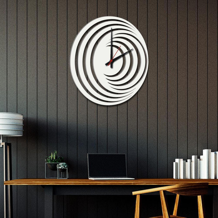 Abstract Stylish Wooden Wall Clock