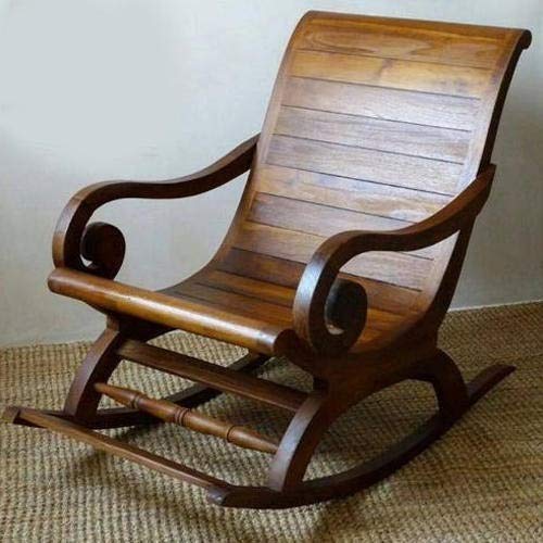 Amazing Hand Carved Rocking Chair Sheesham Wood