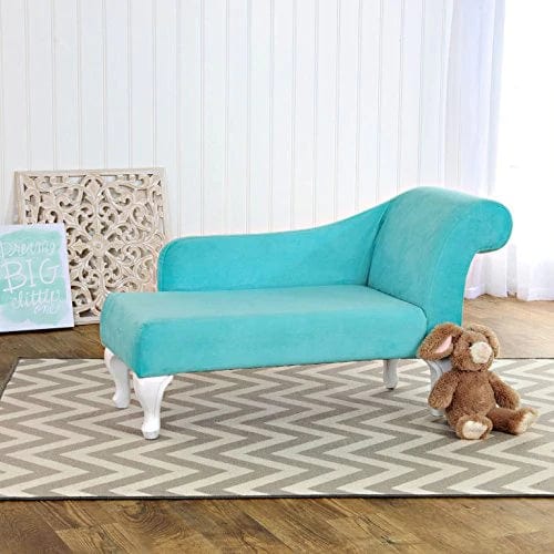 Chaise Lounge, Teal Velvet