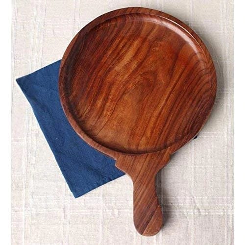 WOODEN PIZZA SERVING PLATTER CUM CHOPPING BOARD II FOOD GRADE