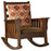 Wooden Stylish Brown Teak Rocking Chair/Easy able Relax Chair