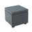 DOE BUCK SQUARE STOAGE OTTOMAN WITH STORAGE GREY