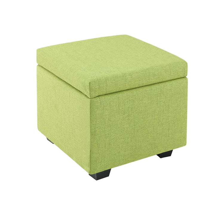 DOE BUCK SQUARE STOAGE OTTOMAN WITH STORAGE GREEN