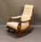 Handicrafts Wooden Rocking Chair Comfort Cushioned Back & Seat