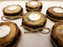 BARK STYLE CANDLE HOLDER WITH CANDLES II WOODEN CANDLE HOLDER ( SRT OF 6 )