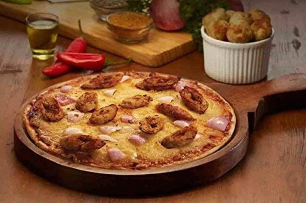 WOODEN PIZZA SERVING PLATTER CUM CHOPPING BOARD II FOOD GRADE