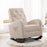 Rocking Chair Mid-Century Modern Nursery Rocking Armchair Upholstered Tall Back Accent Glider Rocker for Living Room