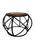 Wooden & Iron Stool/Table Home Decor Size(LxBxH-13x13x12) Inch