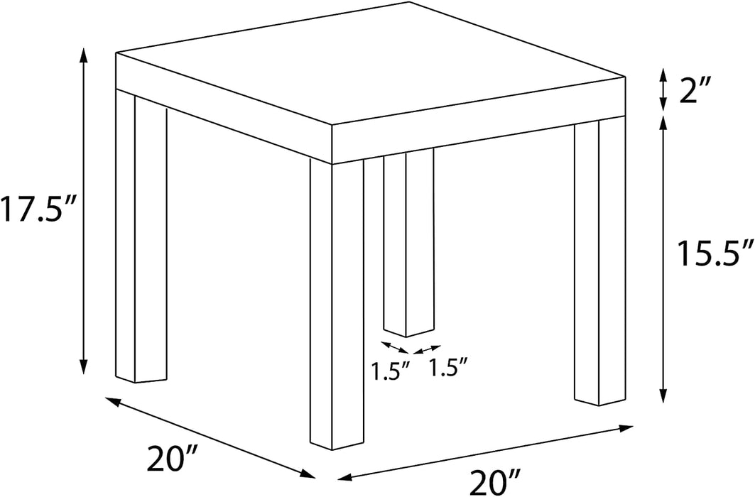 Ameriwood Home Parsons Modern End Table