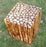 Square Wooden Stool Natural Wood Logs Best Used as Bedside Tea Coffee Plants Table for Bedroom Living Room Outdoor Garden Furniture