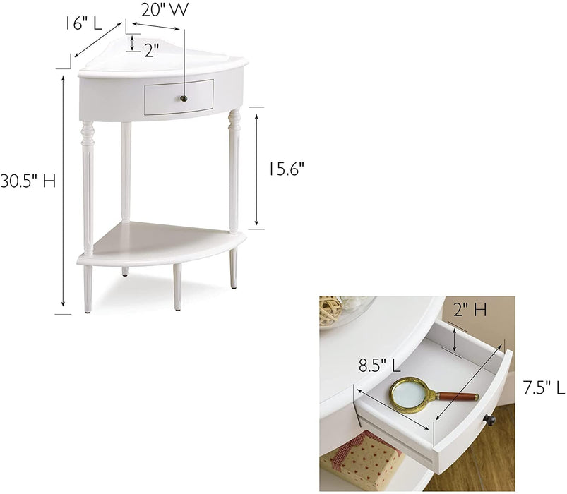 Finds Corner Stand, Accent Table With Drawer